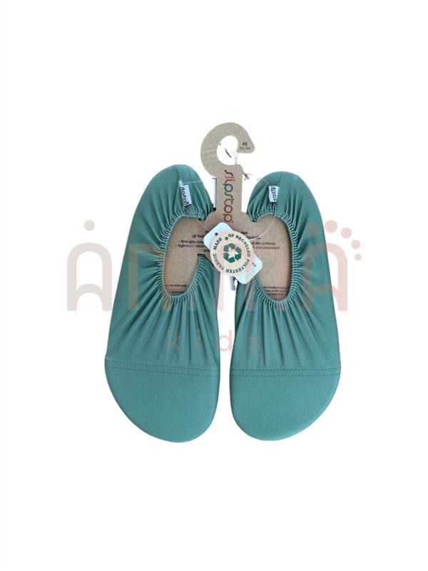 ESCARPINES VERDE SLIP STOP ADULTOS