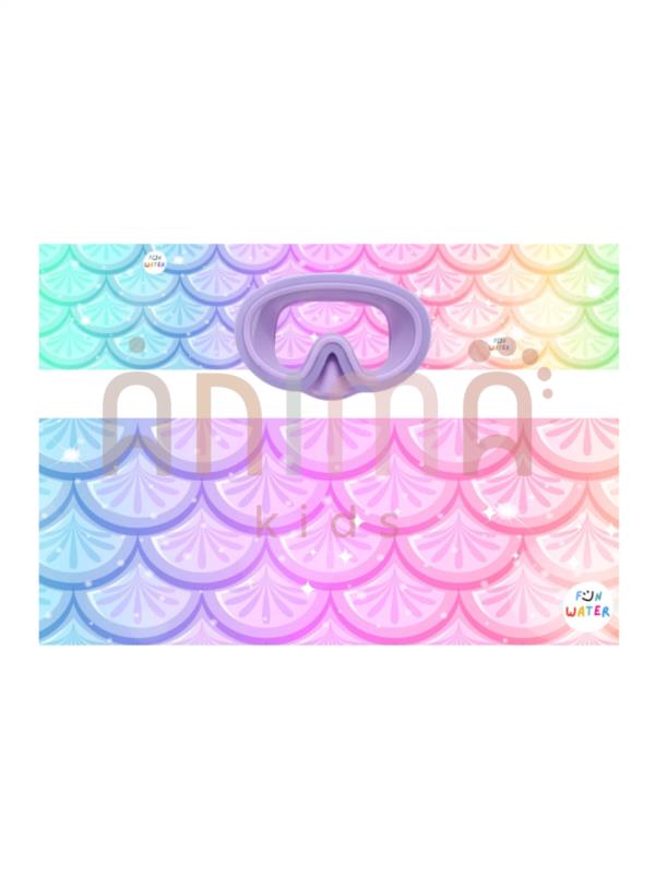 MÁSCARAS JUNIOR MORADAS TURBANTE SIRENAS FUN WATER