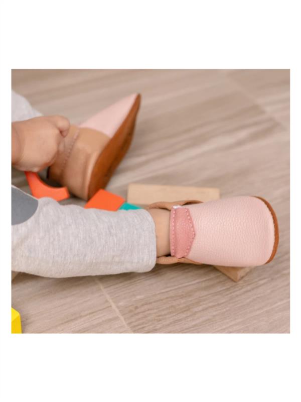 MOCS CITY ROSA PIEL ZAPATITOS BEBÉ MINIMOX PRIMEROS PASOS