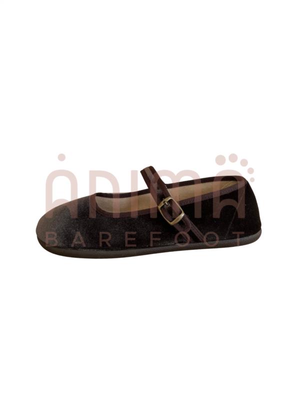 MERCEDITAS SALON HEBILLA TERCIOPELO TAUPE BATILAS ADULTO