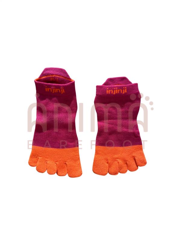 CALCETINES RUN LIGHTWEIGHT ROSA NARANJA CHILI TOBILLEROS INJINJI ADULTO