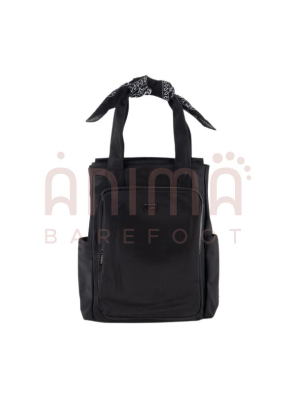 MOCHILA NYLON & BANDANA NEGRA VICTORIA
