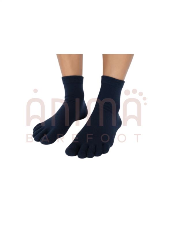 CALCETINES 5 DEDOS MEDIA CAÑA NEGRO ROOTS ADULTO