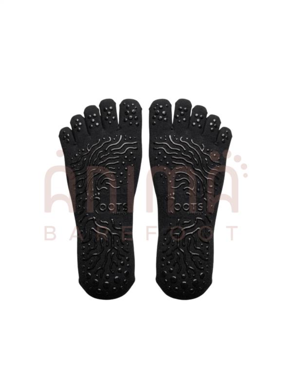 CALCETINES 5 DEDOS ANTI DESLIZANTES NEGROS ROOTS ADULTO