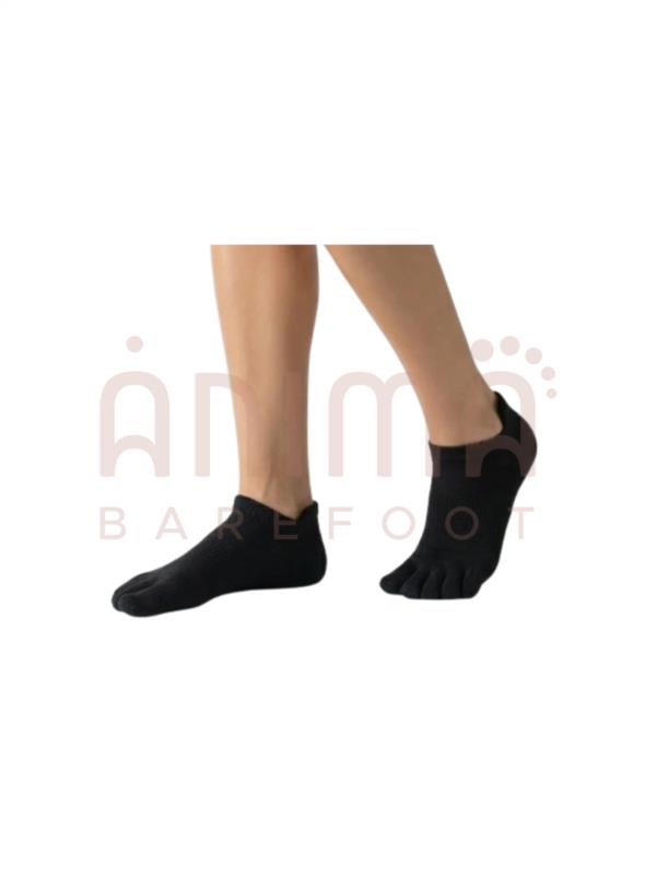 CALCETINES TOBILLEROS 5 DEDOS NEGROS ROOTS ADULTO